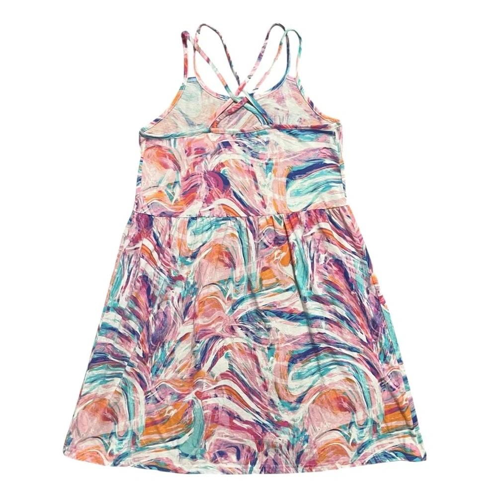 The Children’s Place XXL (16) Colorful Print Knit Crossback Everyday Dress